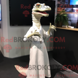 Mascot character of a White...