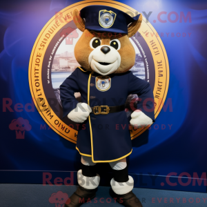 Mascot character of a Navy...