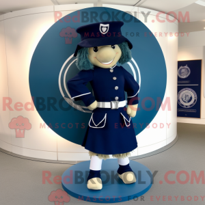 Mascot character of a Navy...