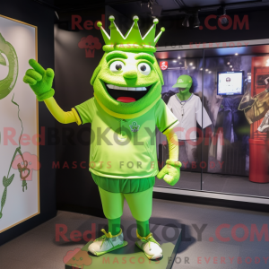 Mascot character of a Lime...