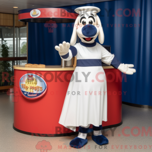 Mascot character of a Navy...
