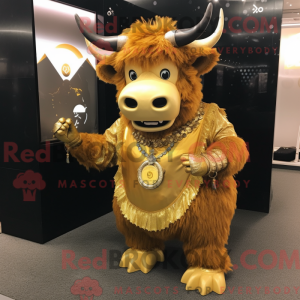 Mascot character of a Gold...