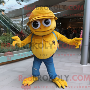 Mascottefiguur van een...