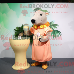 Mascot character of a Peach...
