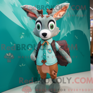 Mascot character of a Teal...
