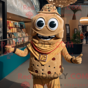 Mascot karakter van een Tan...