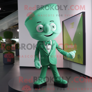 Mascot character of a Green...