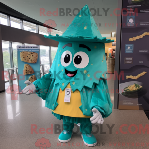 Mascot character of a Teal...
