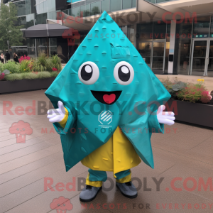 Mascot character of a Teal...