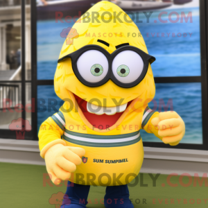 Mascot character of a Lemon...