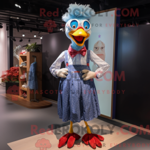Maskot karakter av en høner...
