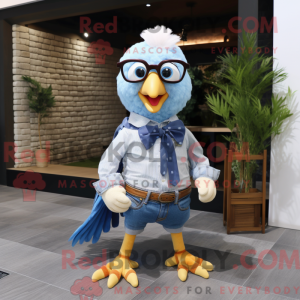 Maskot karakter af en høns...