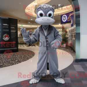 Mascot character of a Gray...