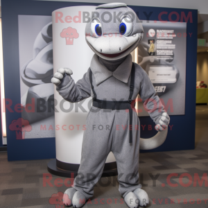 Mascot character of a Gray...