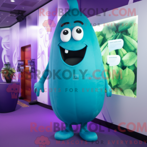 Mascot character of a Cyan...