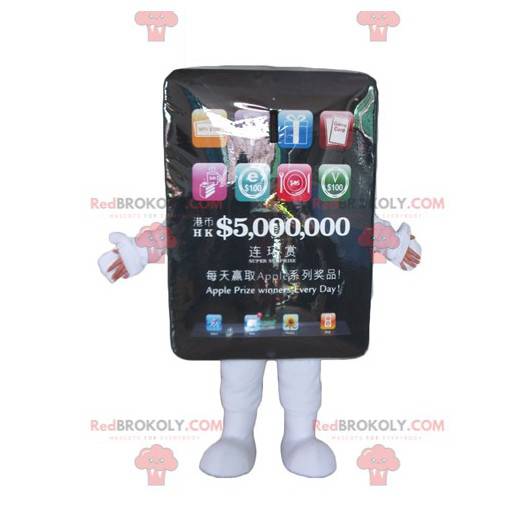 Giant black touch pad mascot - Redbrokoly.com