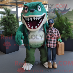 Mascot character of a Green...
