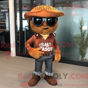 Maskot postava Rust Pirate...