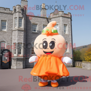 Mascot character of a Peach...
