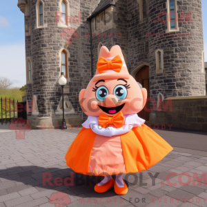 Mascot character of a Peach...