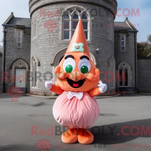 Mascot character of a Peach...