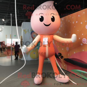 Mascot character of a Peach...