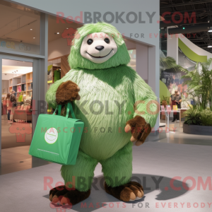 Mascot character of a Green...