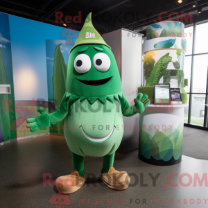 Mascot character of a Green...
