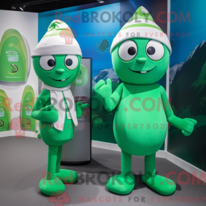 Mascot character of a Green...