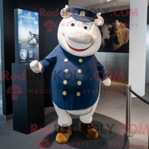 Mascottefiguur van een Navy...