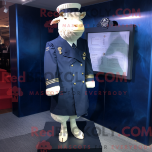 Maskottchenfigur eines Navy...