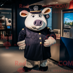 Maskot karakter af en Navy...