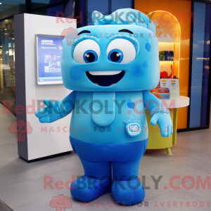 Maskot postava Blue Ice...