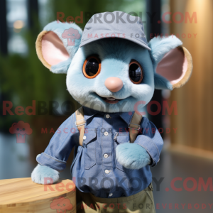Mascot character of a Blue...