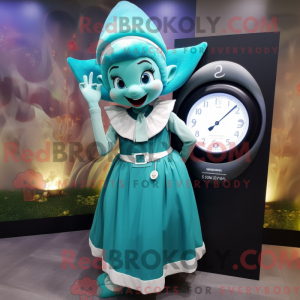 Postava maskota Teal Elfa...