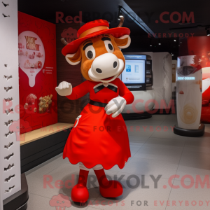 Mascot character of a Red...