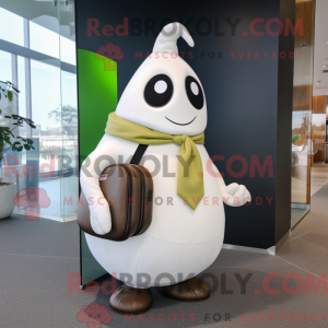 Mascot character of a White...