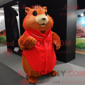 Mascot character of a Red...