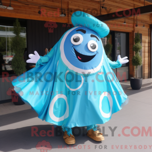 Mascot character of a Cyan...