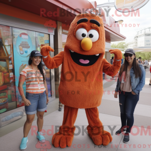 Maskot karakter av en Rust...