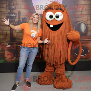Maskot karakter av en Rust...