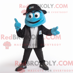 Mascot character of a Cyan...