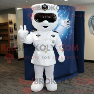 Mascot character of a White...