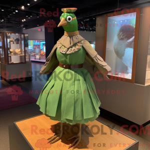 Mascot character of a Green...