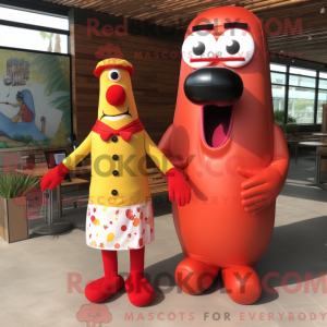 Mascot character of a Red...