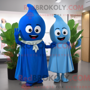 Mascot character of a Blue...