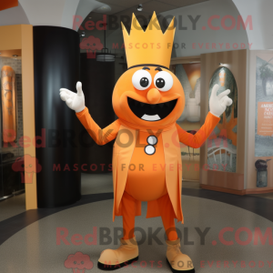 Maskotkarakter af en orange...