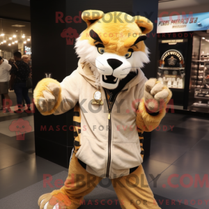 Maskot karakter af en creme...