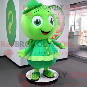 Mascot character of a Green...