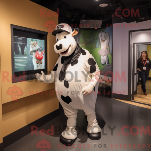 Mascot character of a White...